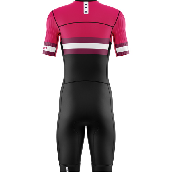 2026 HUUB Mens Tri Band Pro Tri Suit TRIBPTSBW - Burgandy / Wine